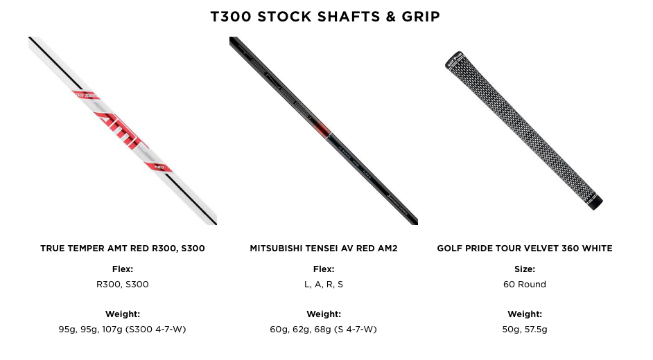 Titleist T300 Men's Irons Steel